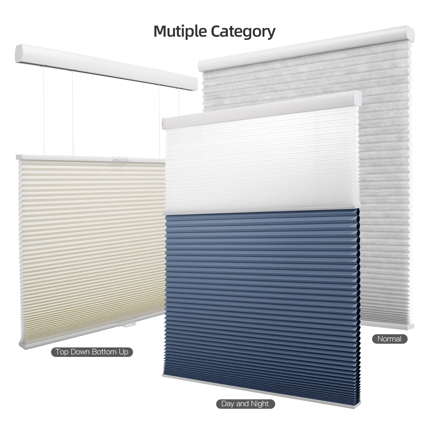 

Customized Dual Day Night Honeycomb Blinds Smart Roller Blinds Cellular Shades For Window Cellular Blinds