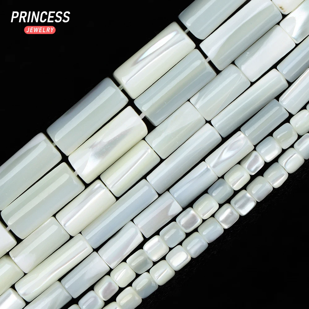 

A++ Hot Sell White Trochus Shell Sea Shell Tubular Beads for Jewelry Making Bracelet Necklace