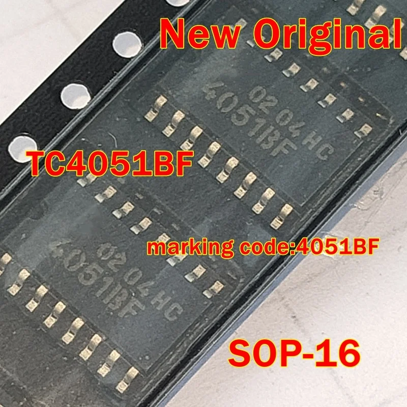 

1pcs to 100pcs New Original TC4051BF marking code:4051BF SOP-16 SINGLE 8-CHANNEL MULTIPLEXER/DEMULTIPLEXER