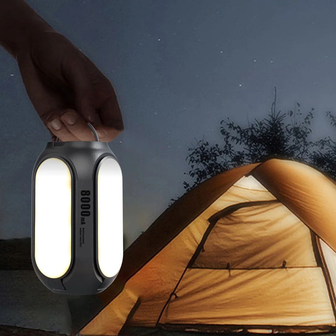 

Wireless Waterproof Outdoor LED Lights With Torch and Emergency SOS Light and Power Bank Tent Lantern Camping Lamp