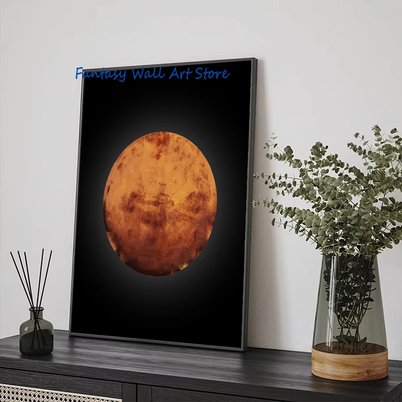 ألوان مائية الشمس أورانوس زحل فينوس بلوتو نبتون المشتري الزئبق كوكب الفضاء موضوع المشارك حائط لوح رسم صور ديكور #3