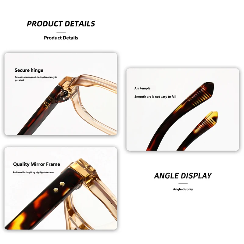Square Frame Eyeglasses, Trendy Vision Glasses