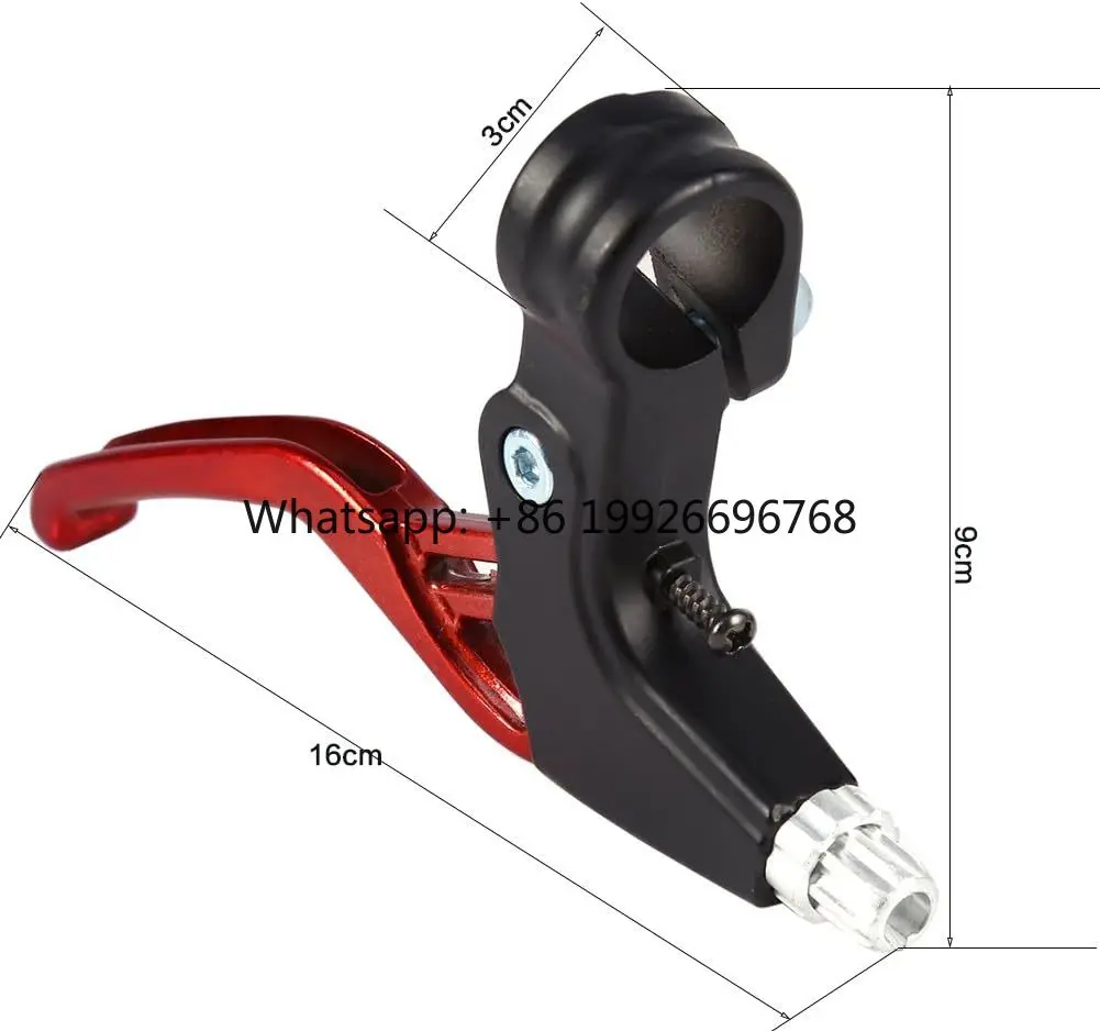 

2 шт. красных рычагов дискового тормоза из алюминиевого сплава для шоссейных велосипедов с колодками, прочные, новая улучшенная версия