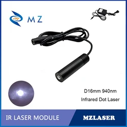 Infrared Dot Laser Module Compact D16mm 940nm 10mw 20mw 30mw 50mw 100mw 200mw Industrial Grade Machine IR Spot Laser