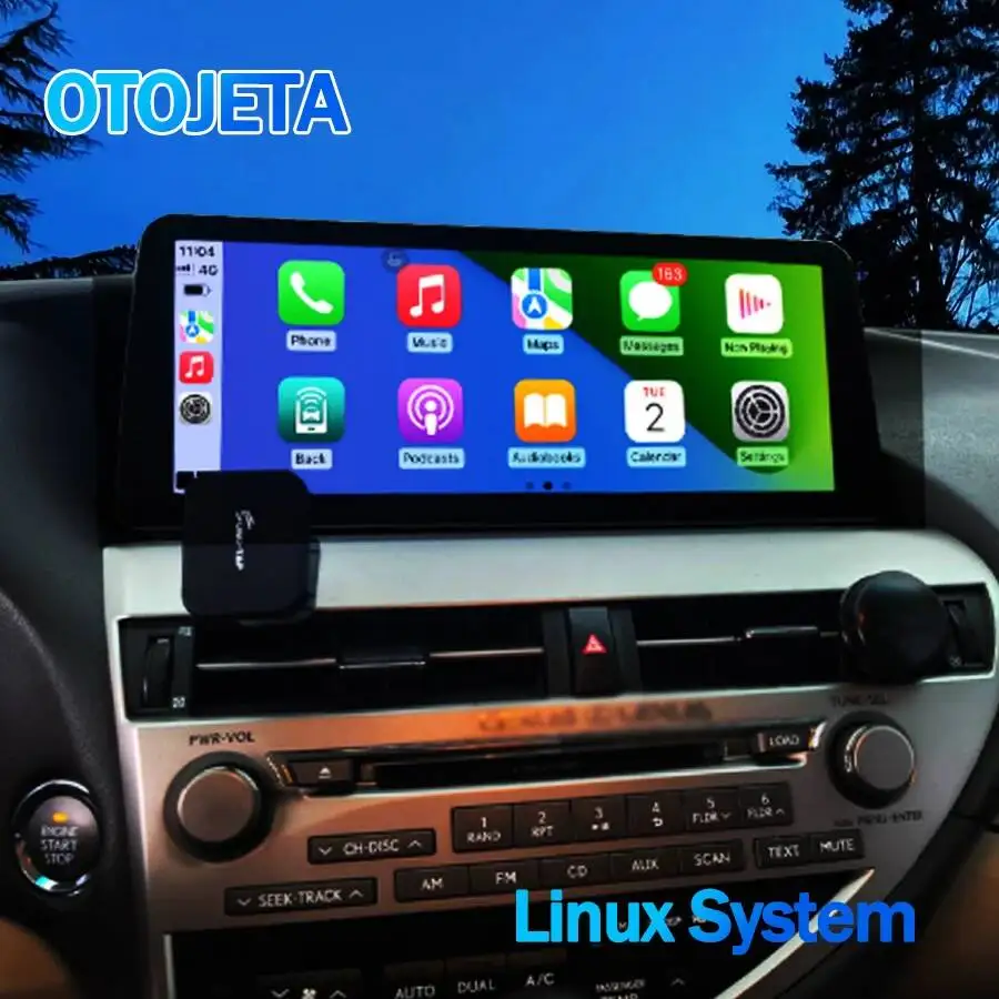 

12,3-дюймовый автомобильный радиоприемник с Linux-системой для Lexus RX270, беспроводной CarPlay, Android Auto, мультимедиа, видео, GPS-навигация (2009-2015)