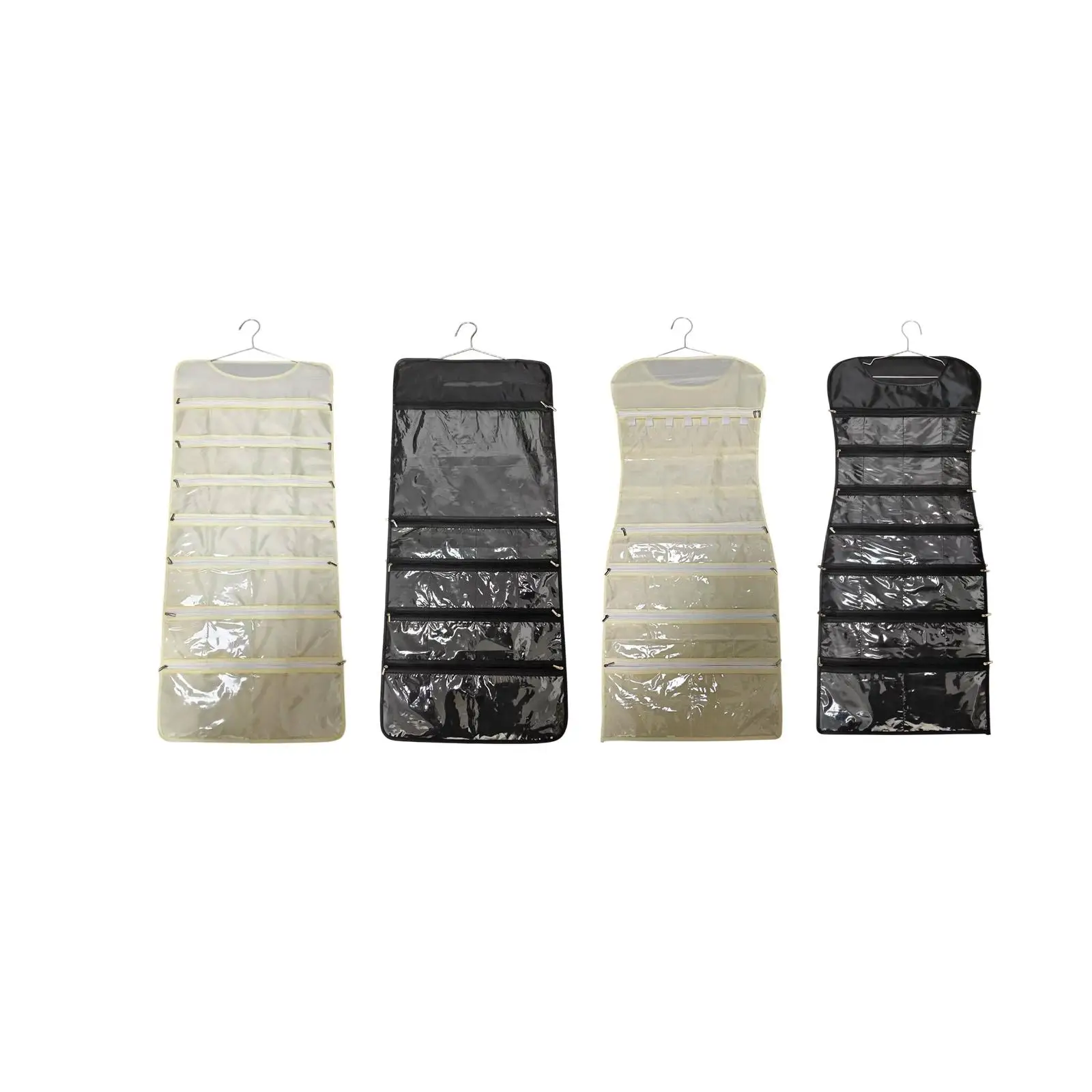 منظم مجوهرات معلق، حامل عرض خواتم قماش أكسفورد، حامل أقراط على الحائط لخزانة الملابس المنزلية وغرفة النوم