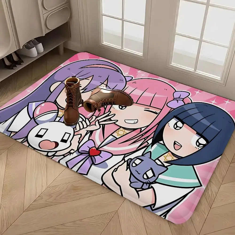 Pink Anime Menhera- C-Chan Bath Mat Nordic Style Home Doormat Bathroom-Toilet Mats Bedroom Welcome Doormat