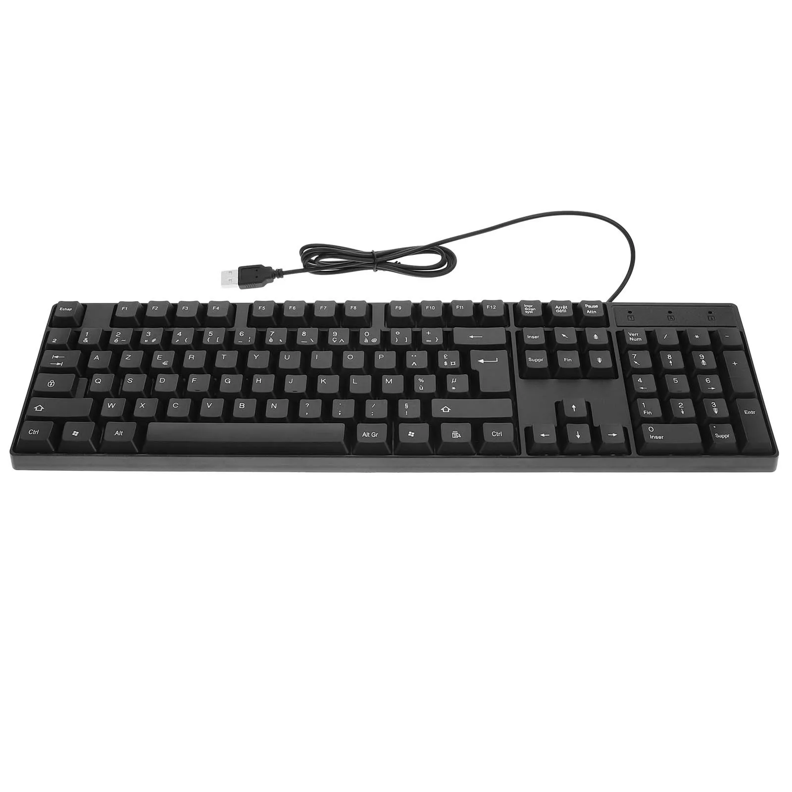 

Wired USB Powered Full Size with Built-in Number Pad for Work Computer Gaming Keyboard USB Keyboard