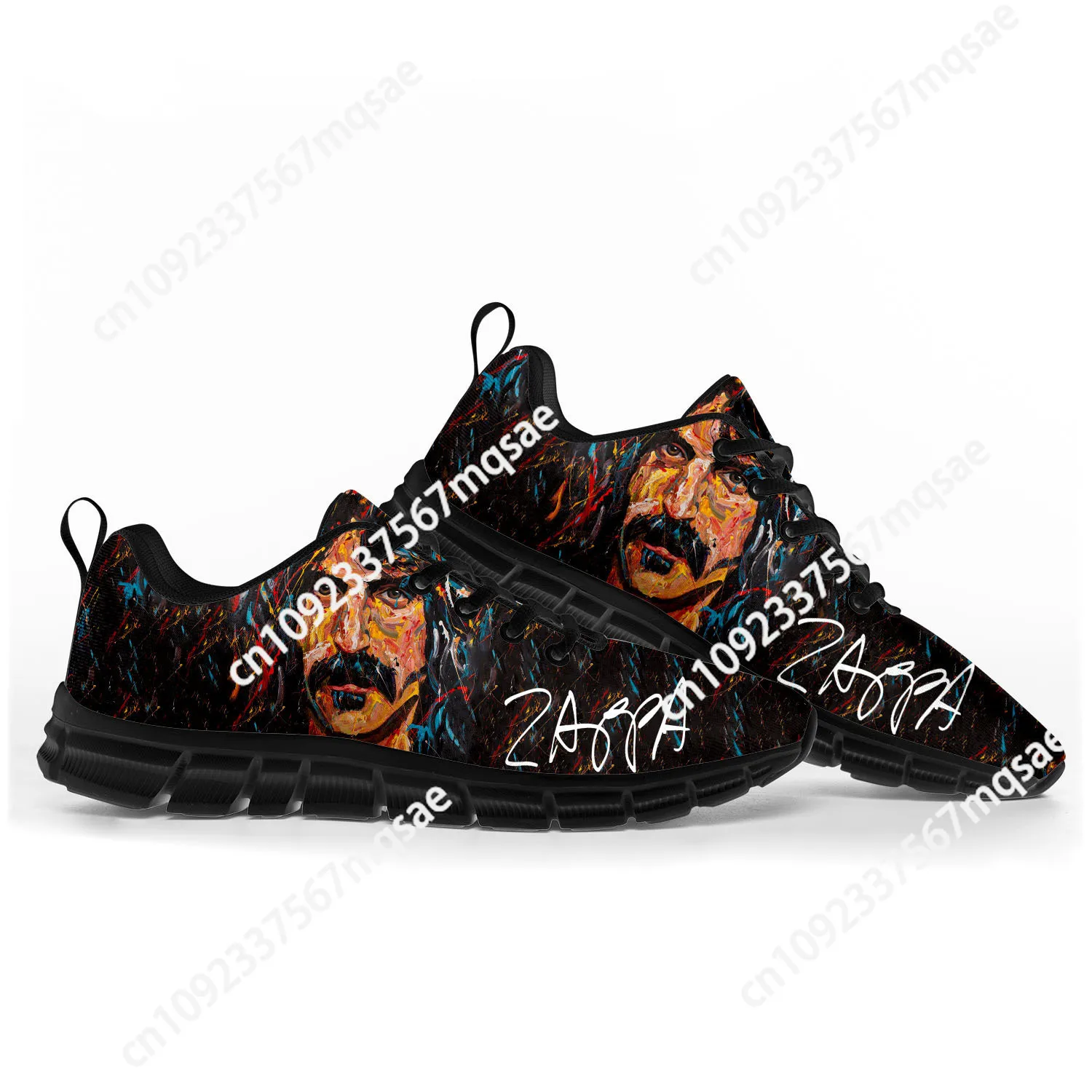 

Frank Zappa Rock Musician Sports Shoes Mens Womens Teenager Kids Children Sneakers Casual Custom High Quality Couple Shoes Black