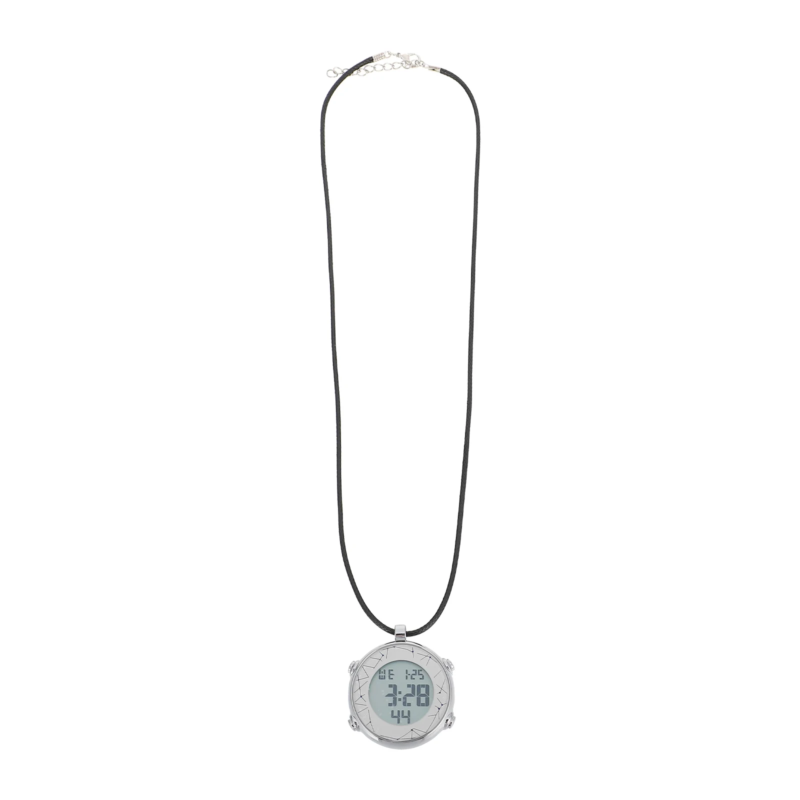 

Digital Alarm Pocket Watch Hanging Electronic Necklace 24Hour Chronograph Calendar Week Display Travel Accessories