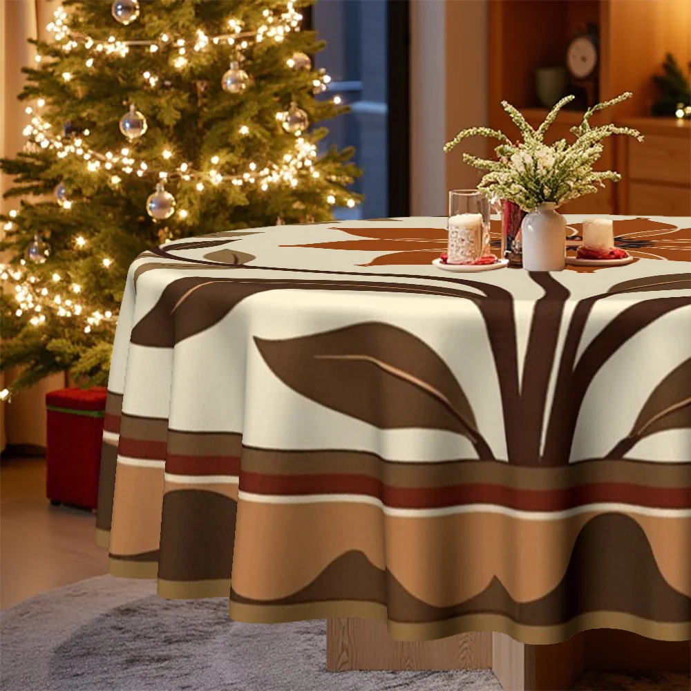 One tablecloth, with a Christmas theme and a rural floral pattern, suitable for family dinnerszyc
