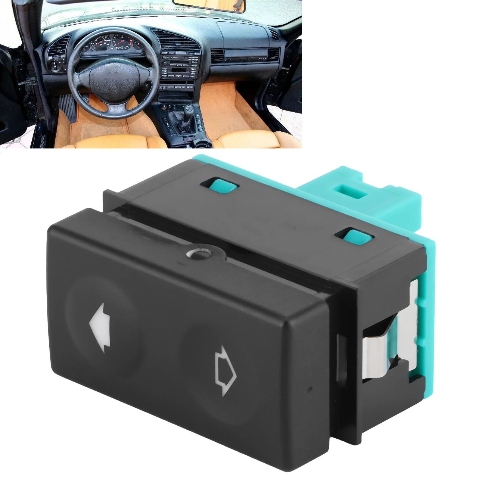 Front Window Sunroof Switch 61318365300 Replacement Fit for BMW E36 318i 318is 325i 328i M3 Z3