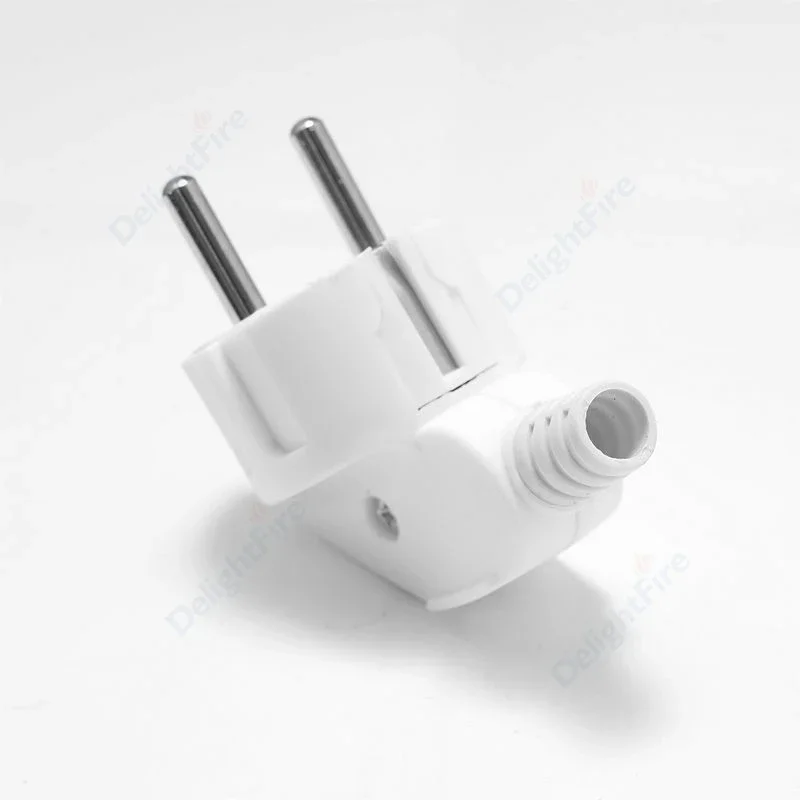 EU Plug Replacement Rewireable Schuko Adapter Electeical Socket AC Power Extension Cable Connector European Converter Adaptor