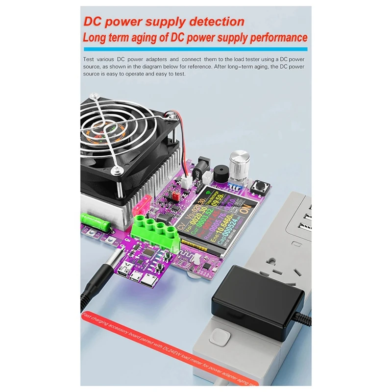 Pengukur voltase 4 kawat pengisian cepat, alat Charger 140W, pengukur tegangan, papan uji 4 kawat, pengisian cepat, Tipe C PD3.1, untuk DL24, Tester beban
