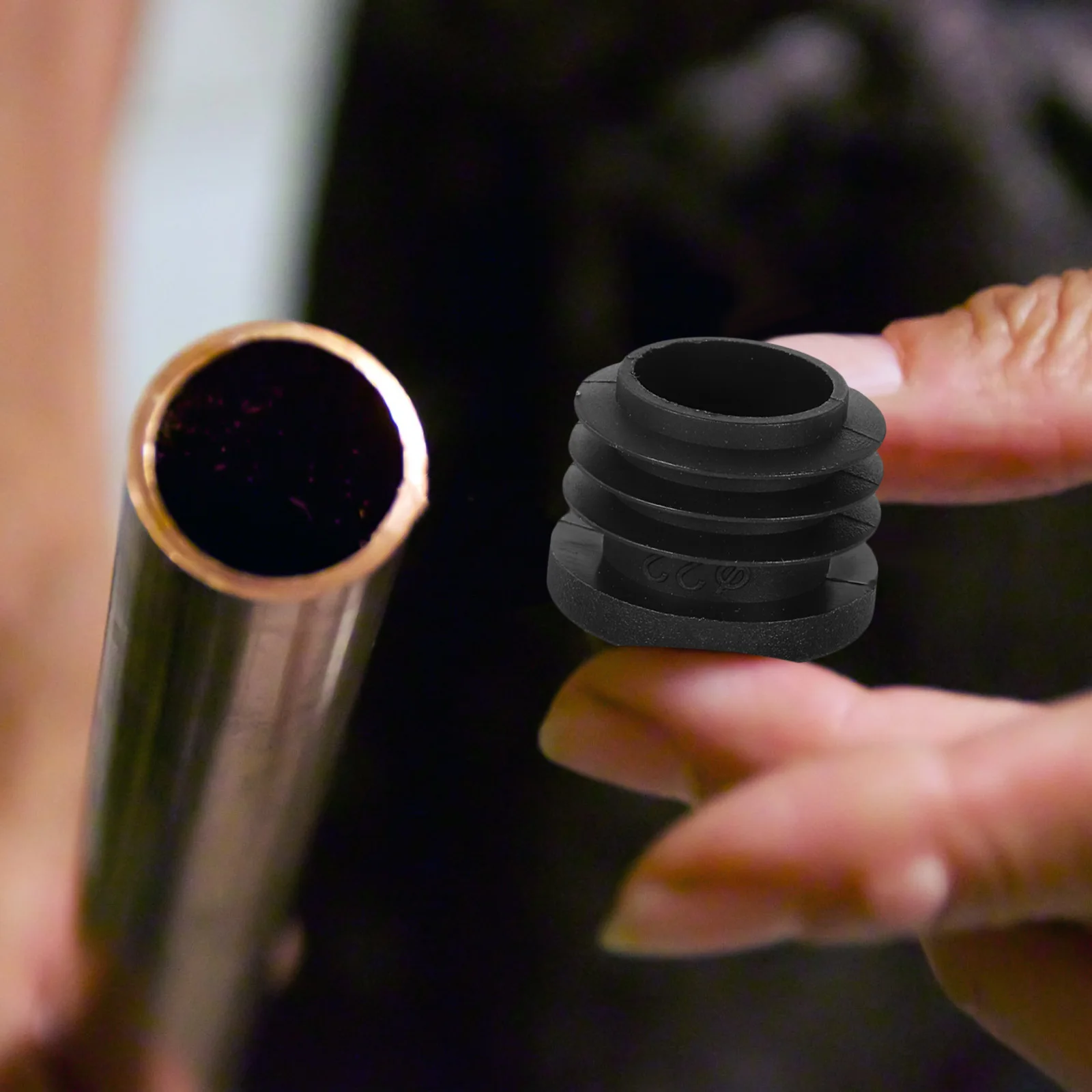 

20pcs Plastic Plugs Nylon Tube Antislip Leg Glide Hole Metal Tubing Outdoor niture Black Silicone Sealing Glide Floor