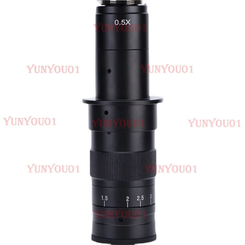 

10A Single Tube Video Microscope Lens 0745X Continuous Zoom 200 Times Magnification, Machine Mechanical Vision Lens