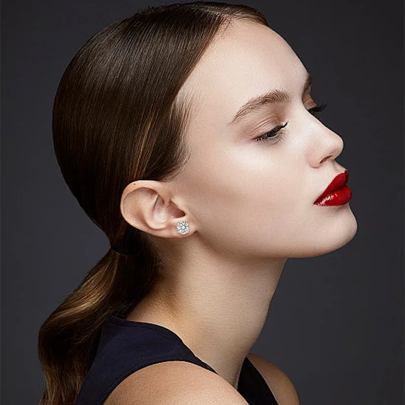 

12 шт. женские серьги с плоской спинкой, серьги-гвоздики-пасьоны с кубическим цирконием, огранки принцессы для женщин и мужчин, бабочка с пуш-образной спинкой