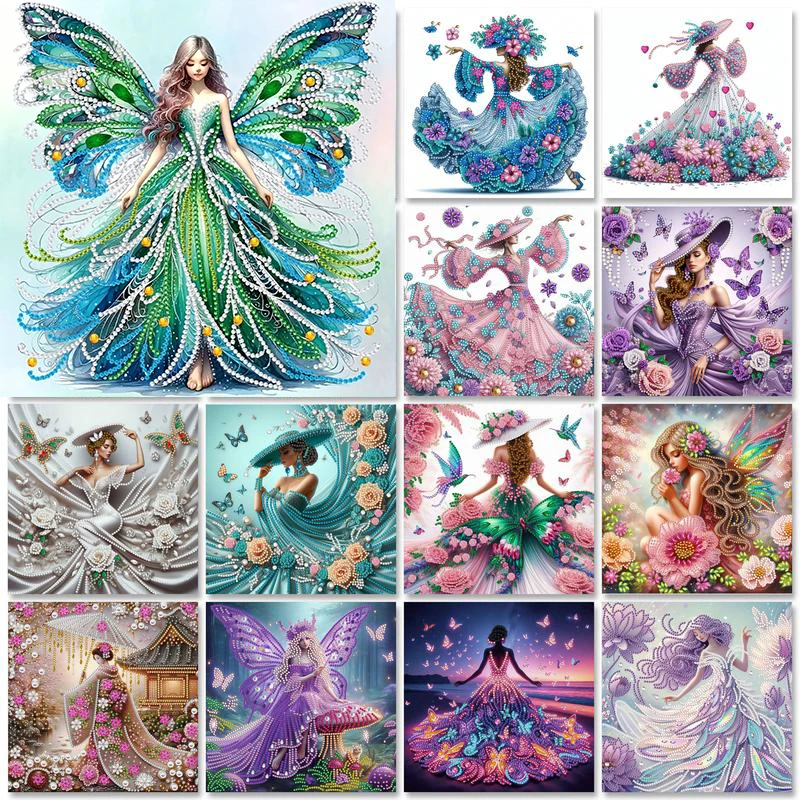 

GATYZTORY Fairy Special Shape Diamond Create Wall Art Diamond Art Embroidery Cartoon Paint By Diamonds Handmade Decorative Paint