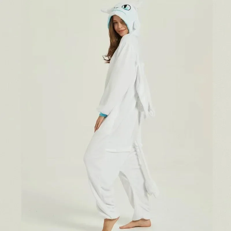 Kigurumi Stram pler Cartoon zahnlose Pyjamas für erwachsene Frauen Männer Tier Pyjamas, wie Sie Ihr Drachen Pyjama Cosplay Kostüm trainieren