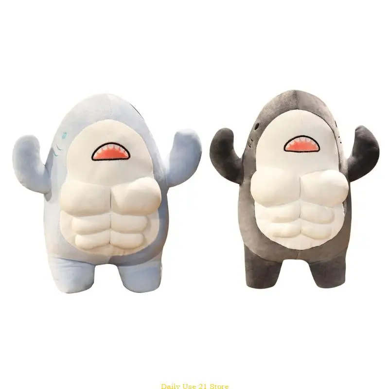 Cartoon Sea Animal Plush Toy and Muscle Shark for AllAges