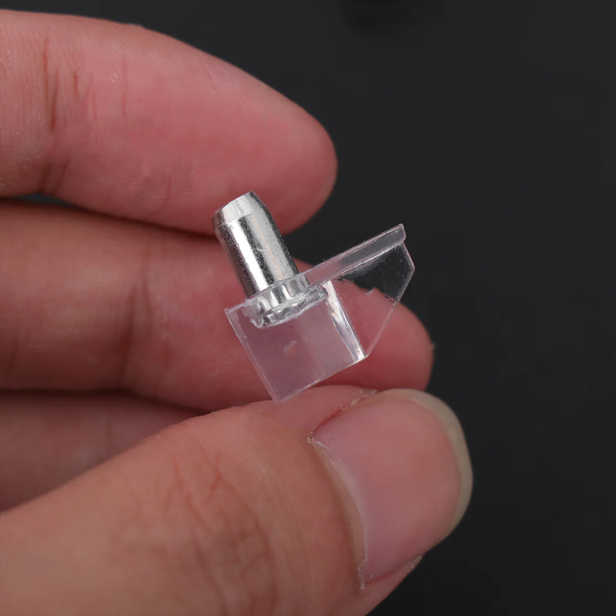 

40Pcs Shelf Support Heavy Duty Plastic Brackets for Cabinet Bookcase Shelving Fixtures Transparent White Shelf Support