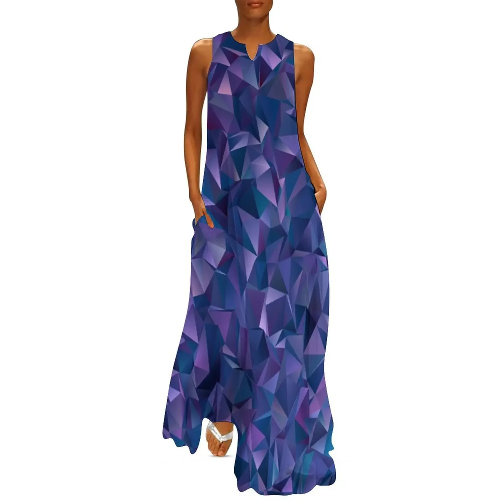 

Pixel art blue intense color of the year 2022 Long Dress Dresses Summer dresses for women Dress