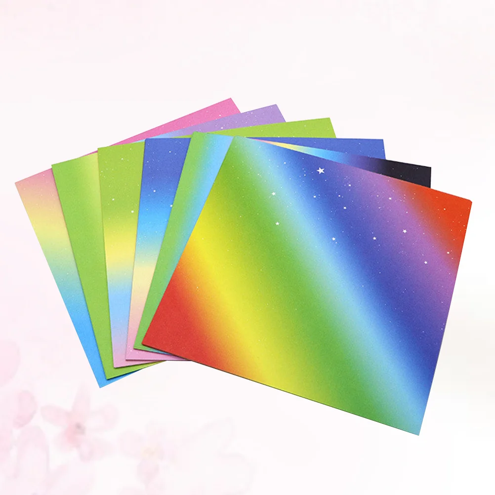

174pcs Rainbow Origami Paper Square Double Sided Colorful Sheets For Kids Adults Diy Craft Party Decor School Projects