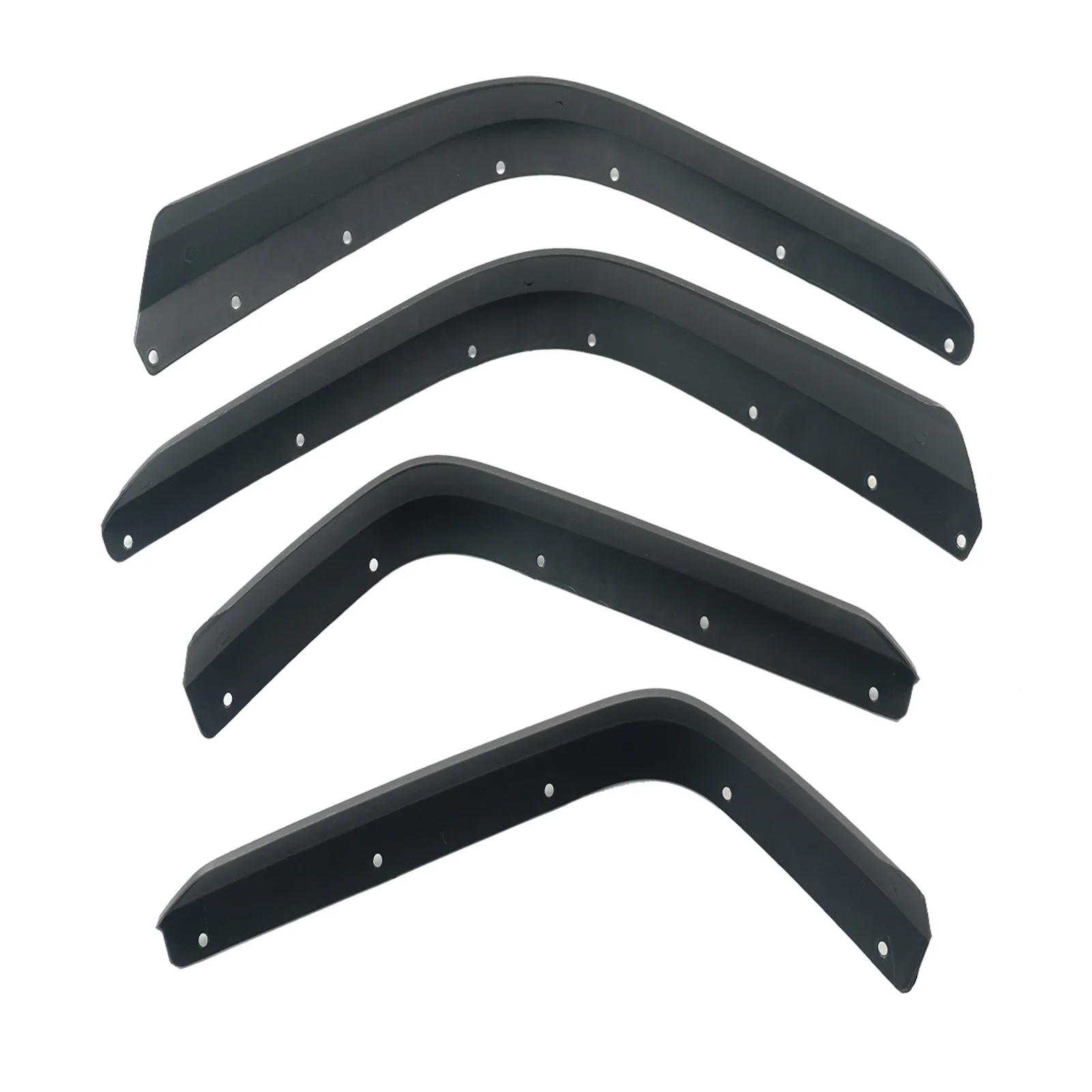 4Pcs Car Front Rear Fender Flares Extensions Set For 2018-2023 Jeep Wrangler Gladiator JT Black Wheel Arch Flaps Mudguard Splash