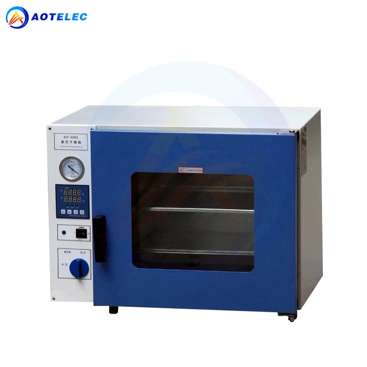 DZF-6050 진공 펌프가 장착된 실험실 온도 조절 진공 건조 오븐