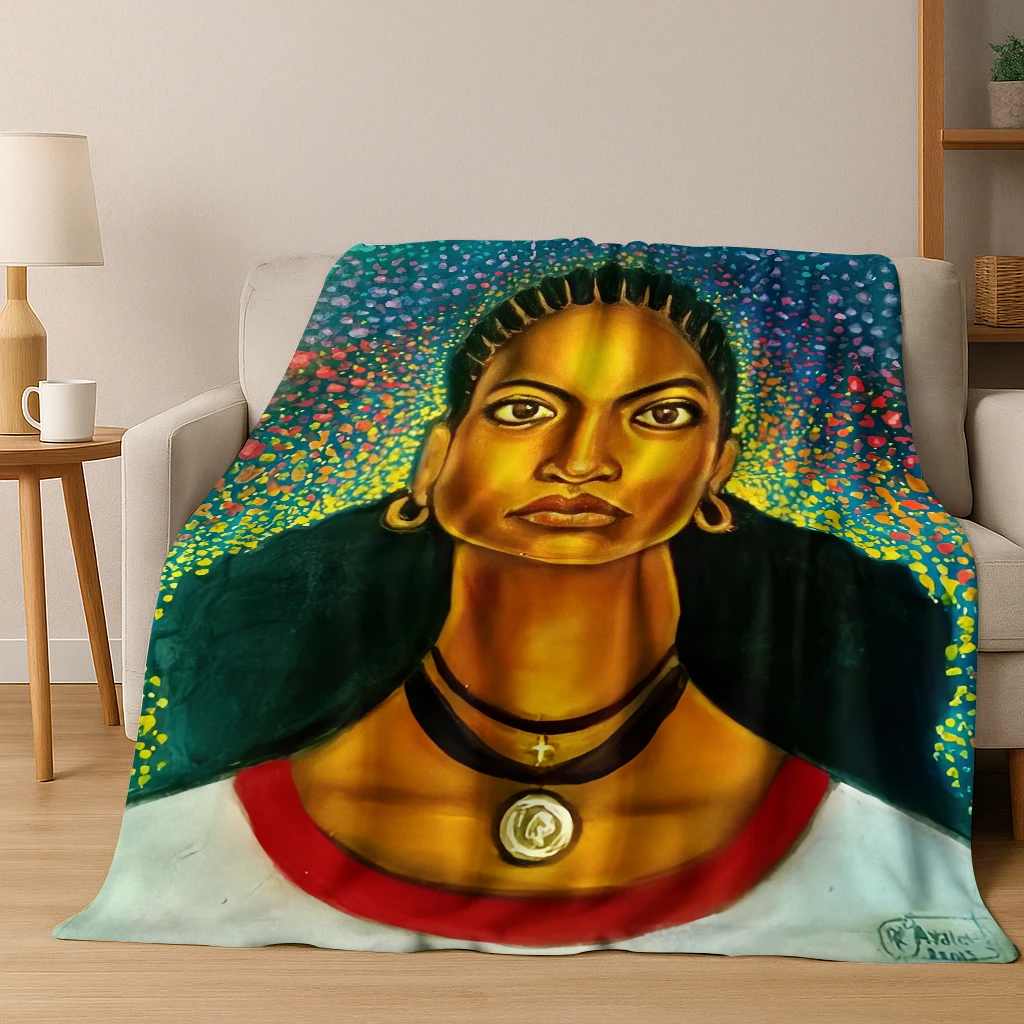 الجنسية الإثيوبية الأفريقية الفانيلا بطانية لينة بطانية دافئة للمنزل غرفة نوم مكتب السفر التخييم نزهة هدية لصديق