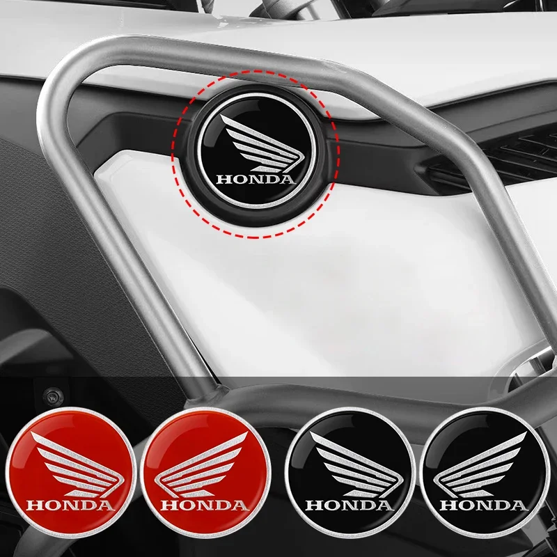 

Honda 3D Motorcycle Modified Car Sticker Metal Aluminum Round Decal Motorcycle Stickers For CRF CB CR XR CRM CBR 125R
