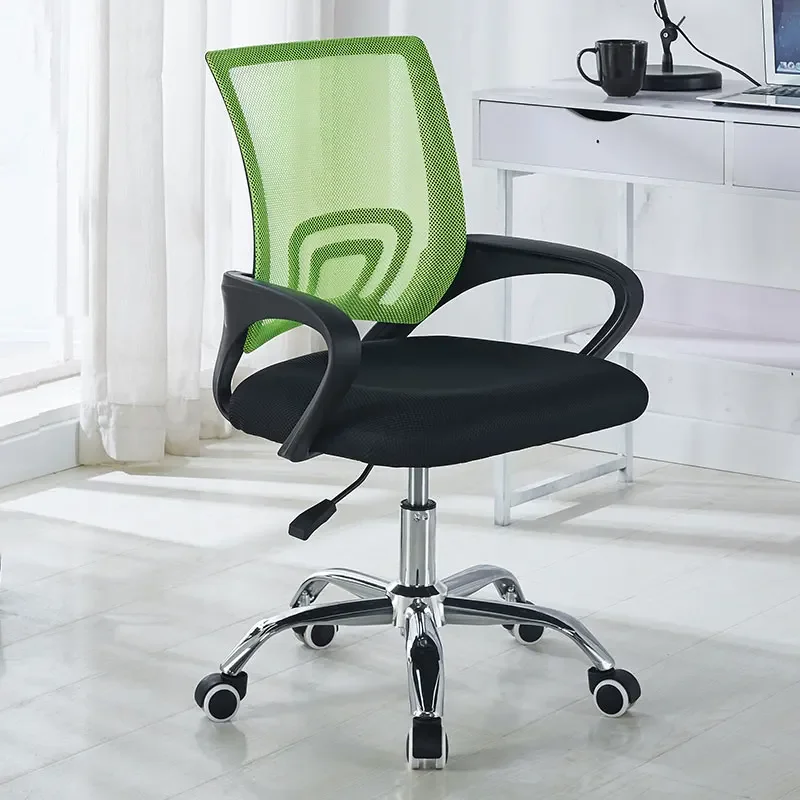 

Minimalist Rolling Desk Chair Flip-Up Armrests Space Saving Dorm Computer Chair Adjustable Height Student Study Chair Office