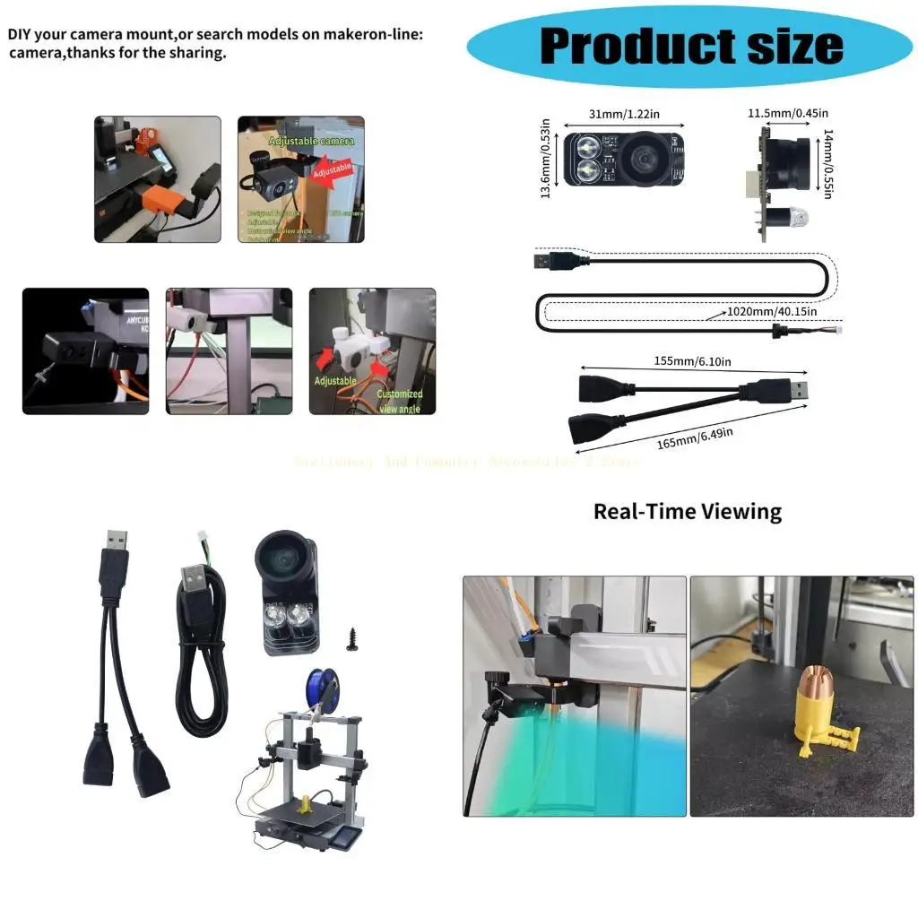 

Low Light Optimized Printing Camera for 3/K3C/K3M/K3MC Printers