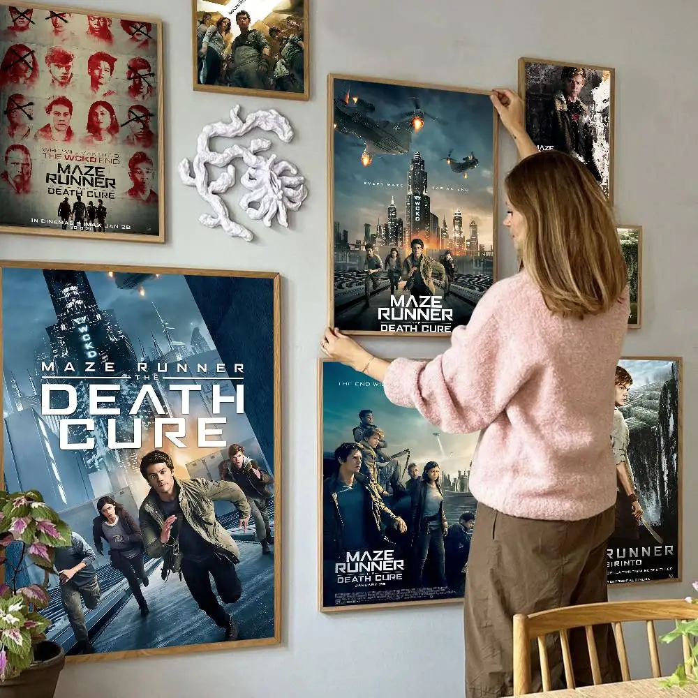 classic film M-MazeS R-Runner retro simple Classic Vintage Posters Whitepaper Prints Posters Artwork Kawaii Room Decor