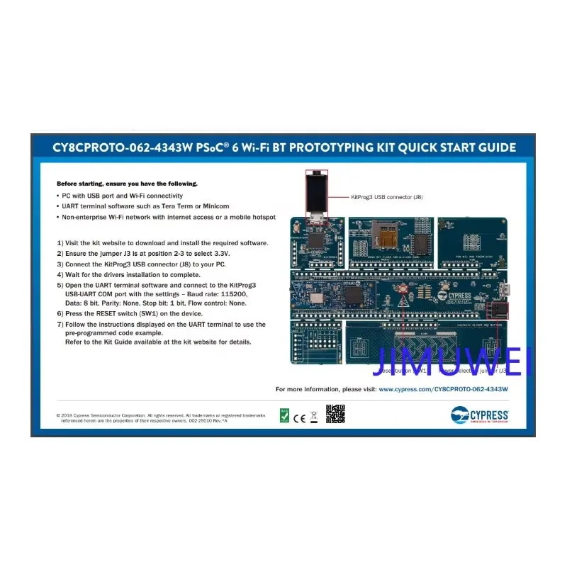 CY8CPROTO-062-4343W PSoC 6 Wi Fi BT CY8CMOD لوحة تطوير بلوتوث اللاسلكية #3