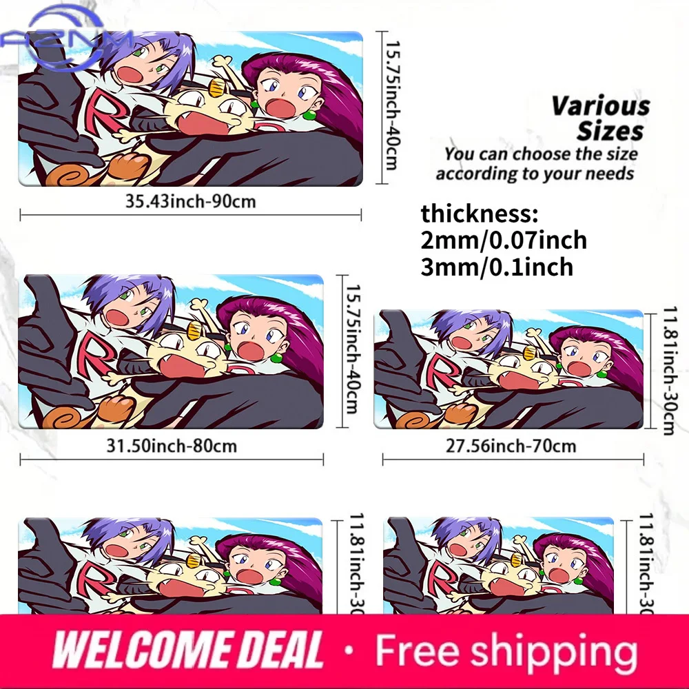 Team Rocket Non-Slip Washable Gaming Desk Mat