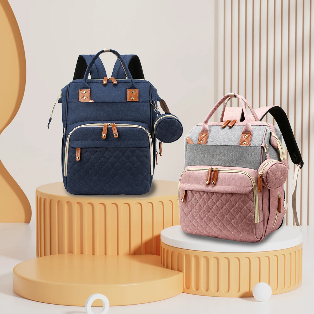 Borsa da viaggio per bambini pieghevole portatile da esterno di qualità, borsa per mamma, borsa per il trasporto infantile di grande capacità per il tempo libero