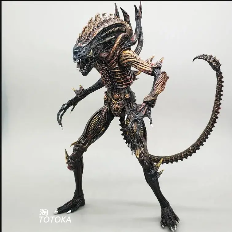 Hot 7inch Alien Figure Xenomorph Toy Aliens Blue Alien Xenomorph figma Predators Alien Egg  Action Figure Collectable Model Toy