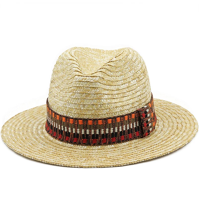 

Hats for Women Bucket Sun Hats Ribbon Band Men Hat Straw Summer Panama Formal Outdoor Party Picnic Bucket Hat Sombreros For men