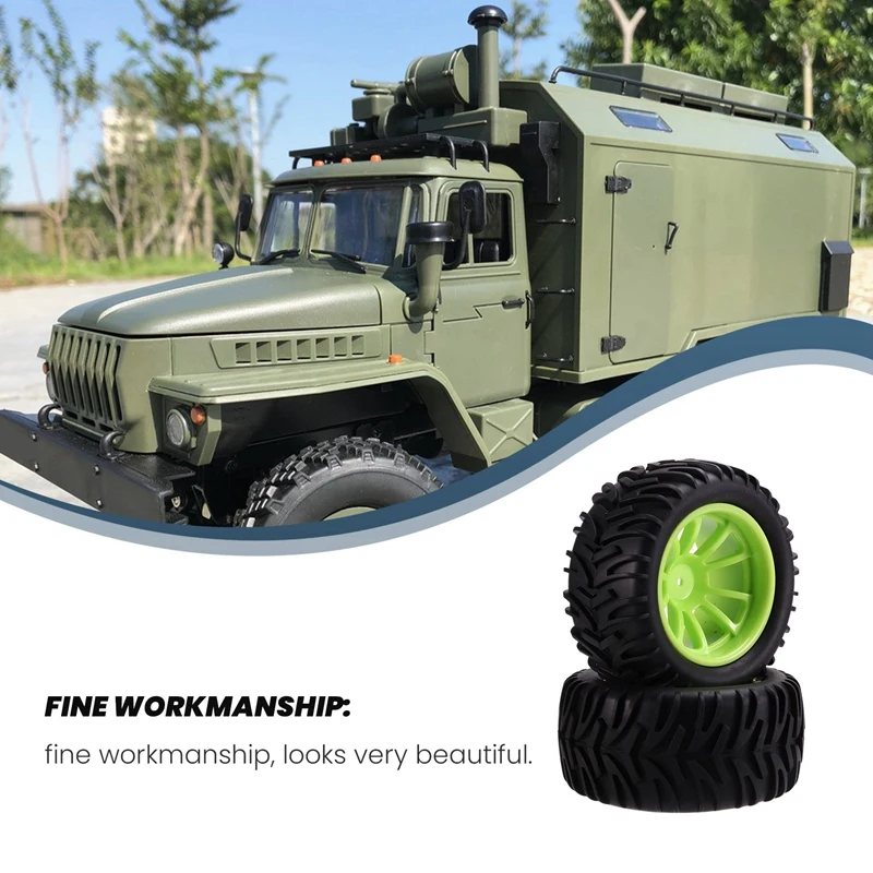 128MM 1/10 RC Monster-Truck Buggy-Tire Tyre Wheel Foam Inserts 12Mm Hex For Traxxas/Arrm /Redcat/HSP/HPI/Tamiya/Kyosho image 2