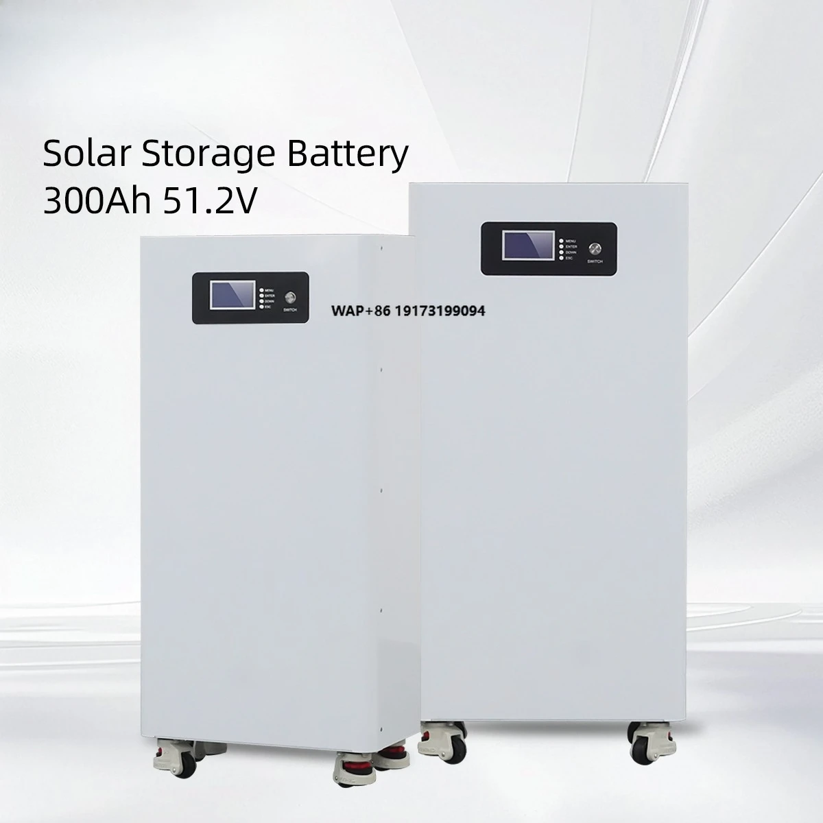 

15kWh LiFePO4 Energy Storage Battery 51.2V Floor Standing Mobile Type for Solar Power