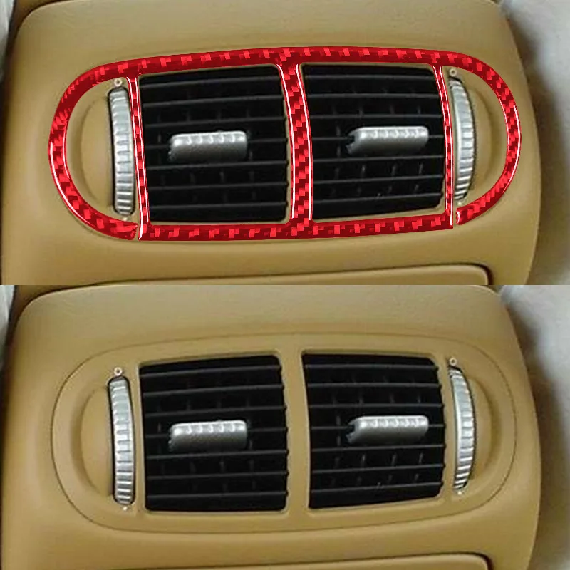 

For the Modification of the 03-10 Porsche Cayenne Carbon Fiber Central Control Rear Vent Decoration Sticker