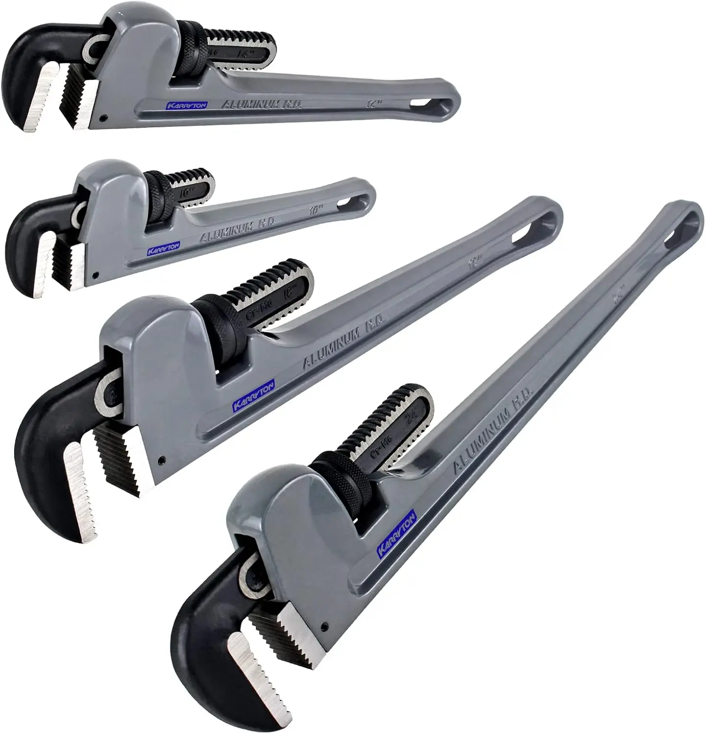 

Adjustable Straight Handle Plumbing Wrench Set, Heavy Duty Plumbers Tool with Drop Forged Jaw,Exceed the Standard GGG