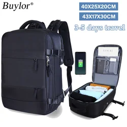 Buylor 45x17x33 Easyjet Backpack Women Airplane Cabin Travel Luggage Backpack Carry On 14 inch Laptop Backpack Casual School Bag