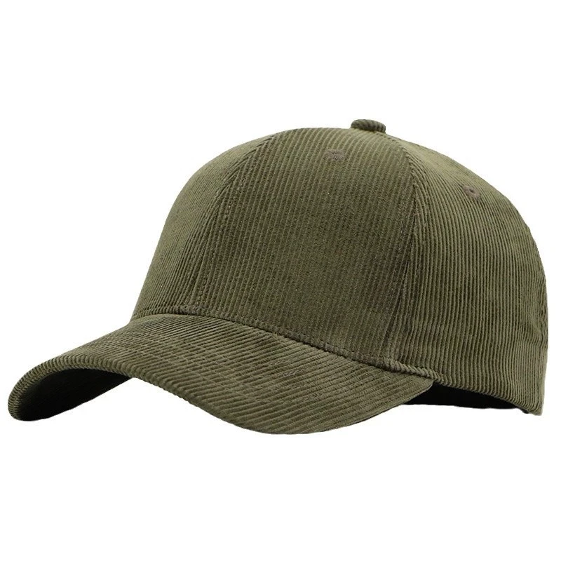Cordmütze für Herren mit großem Kopfumfang, Baseballkappe für Herbst und Winter, Sonnenhut mit tiefem Schirm, schlichte Baseballkappe – Detail 5