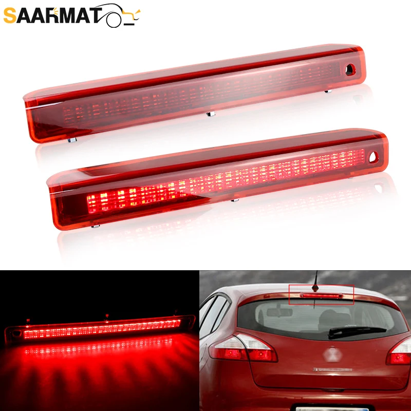 

LED High Level Center Third Brake Stop Light Smoke/Red Lens 265900006R For Renault Megane Hatchback MK3 08-16 Auto Accessories