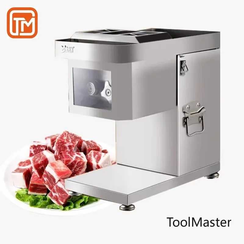 

【Hot Sale】Commercial Meat Slicer Stainless Steel Automatic 1500W Meat Shred Slicer Dicing Machine Electric Vegetable Cutter Gri
