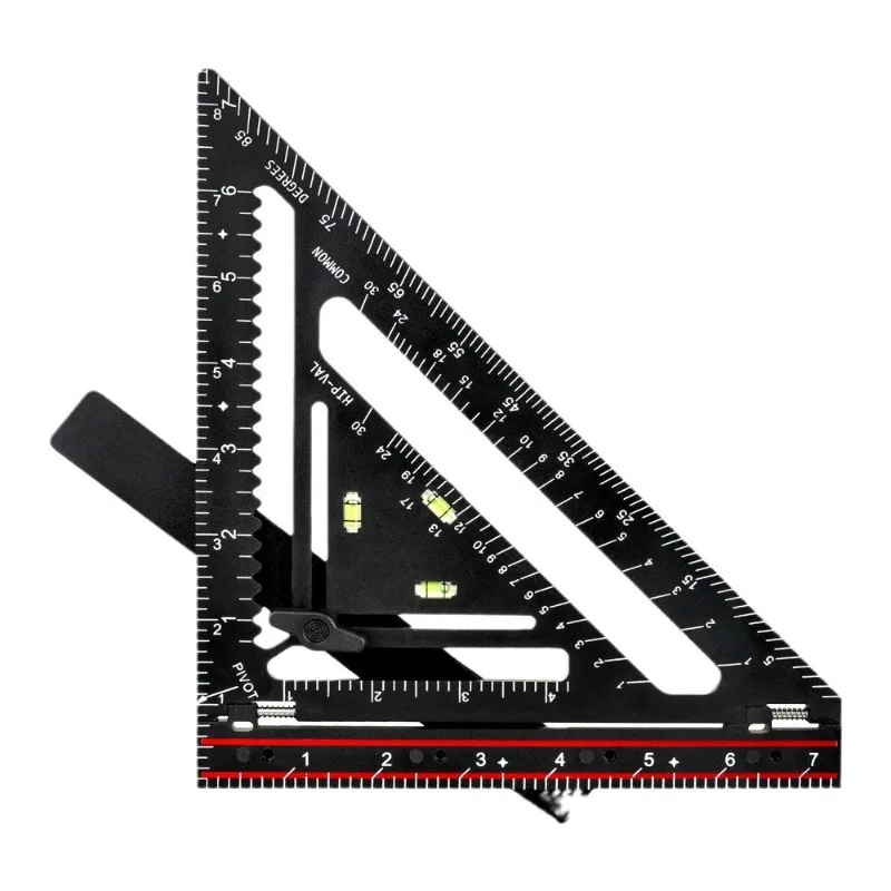 New Multi-functional Triangle Ruler,Woodworking 90/45° Square,Thickened Scribing Straight Edge For Decoration
