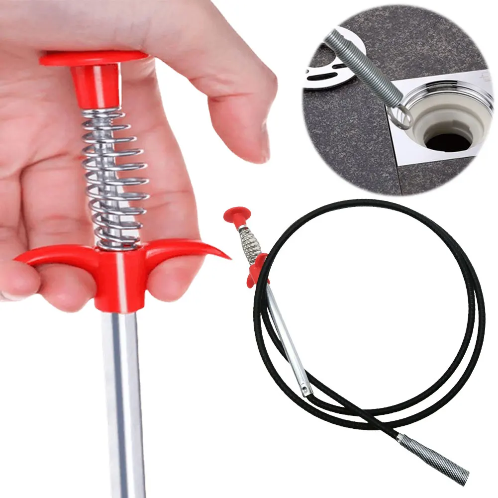 

Drain Clog Remover Clogged Drains Opener Bendable Drain Hair Removal Tool Drain Snake for Kitchen Bathroom Sewer