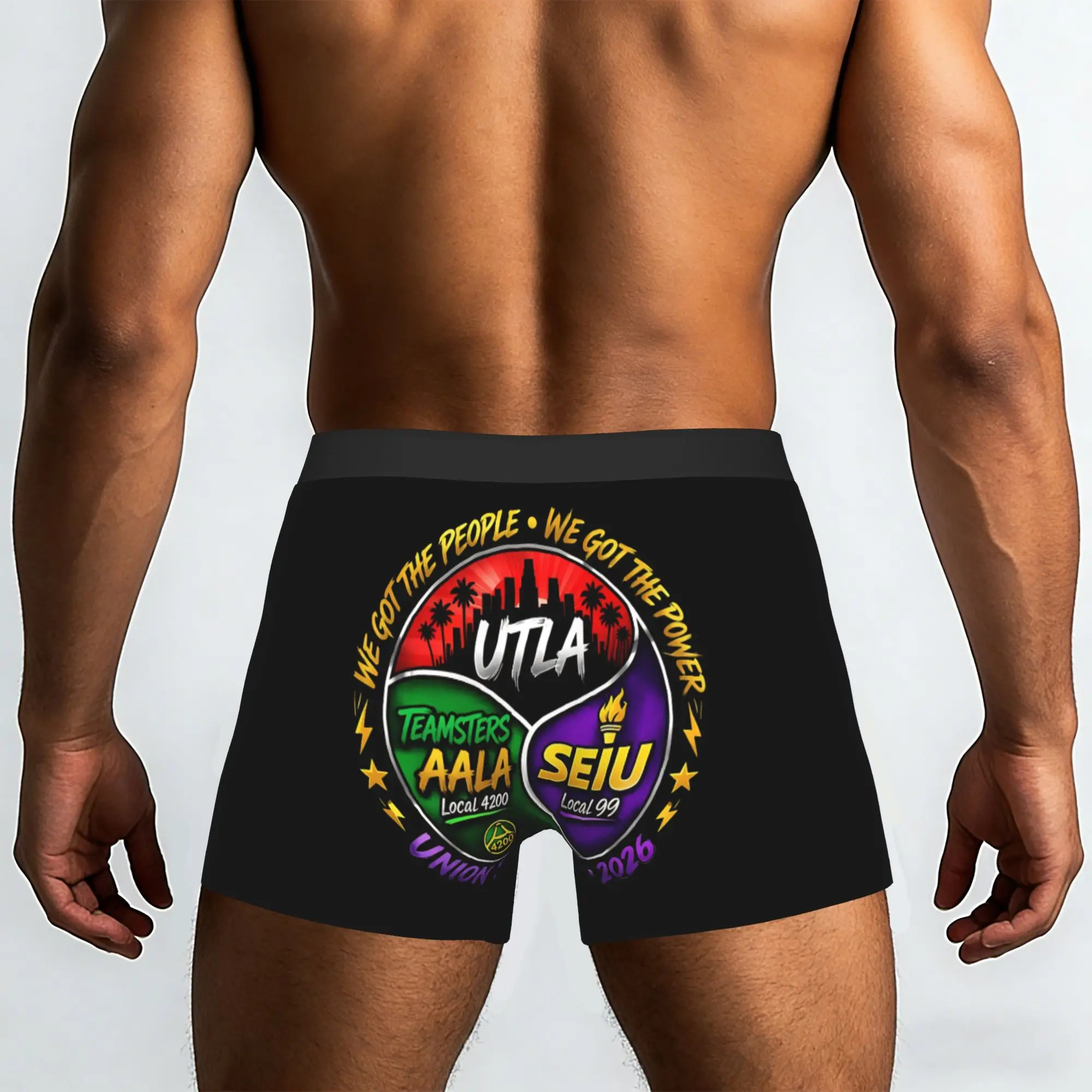 Utla Seiu Aala We Got The People   Labor Movement Underpants Homme Panties Man Underwear Ventilate Shorts Boxer Briefs